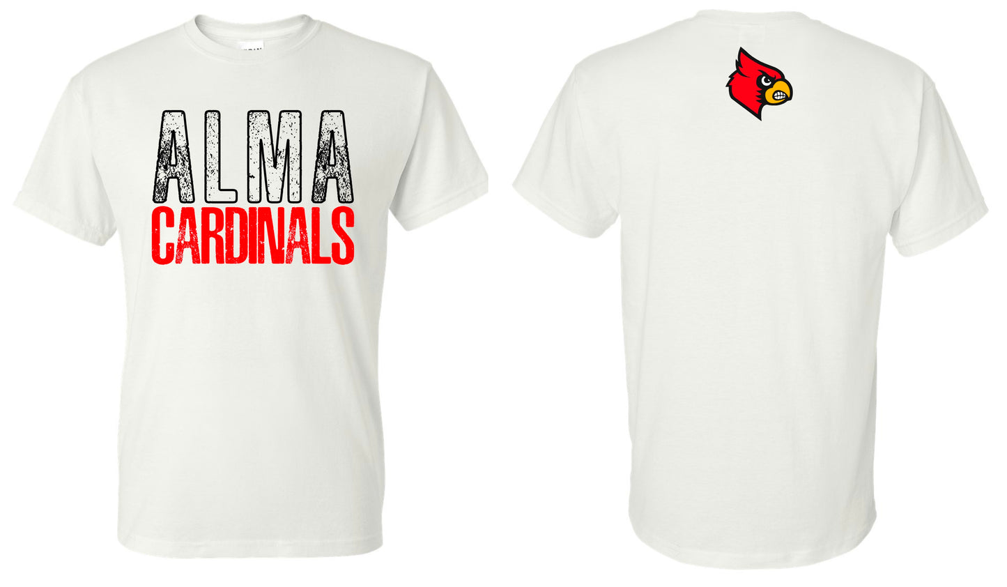 Alma Cardinals Distressed (Bella+Canvas Brand)