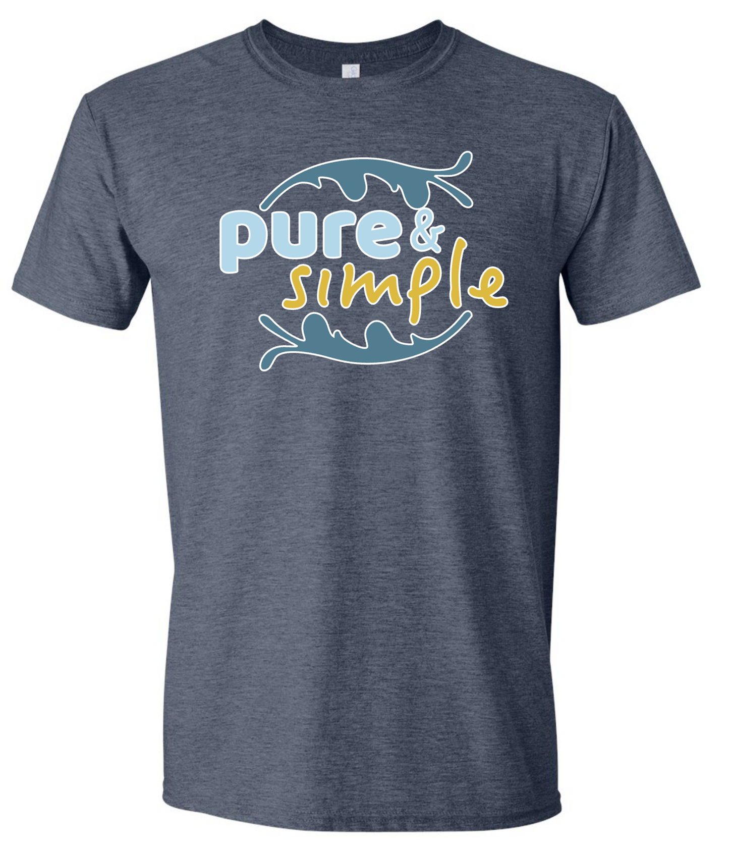Pure & Simple T-Shirt (Heather Navy)
