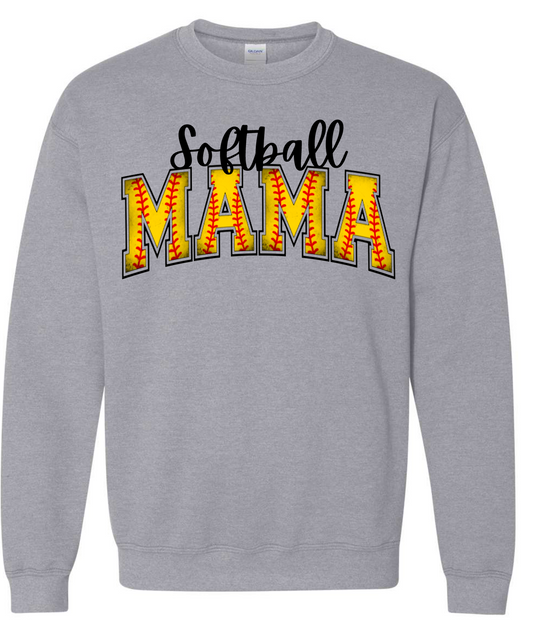 Custom Softball Mama Sweatshirt