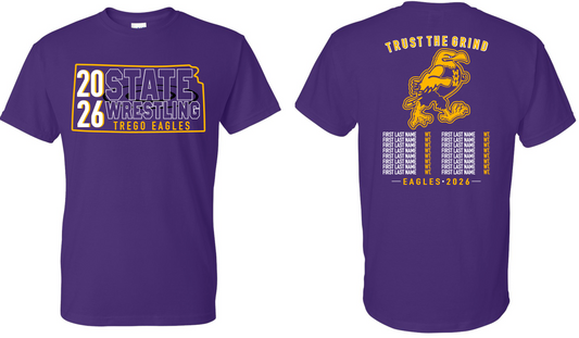 2026 TREGO KIDS STATE WRESTLING APPAREL (PERFORMANCE STYLE)