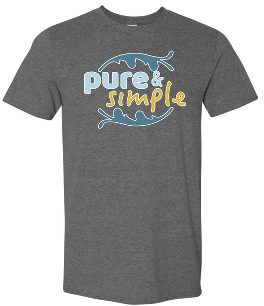 Pure & Simple T-Shirt (Heather Dark Gray)