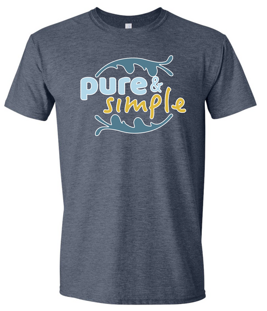 Pure & Simple T-Shirt (Heather Navy)
