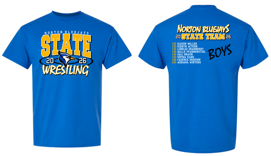 2026 STATE WRESTLING APPAREL (BELLA+CANVAS BRAND)