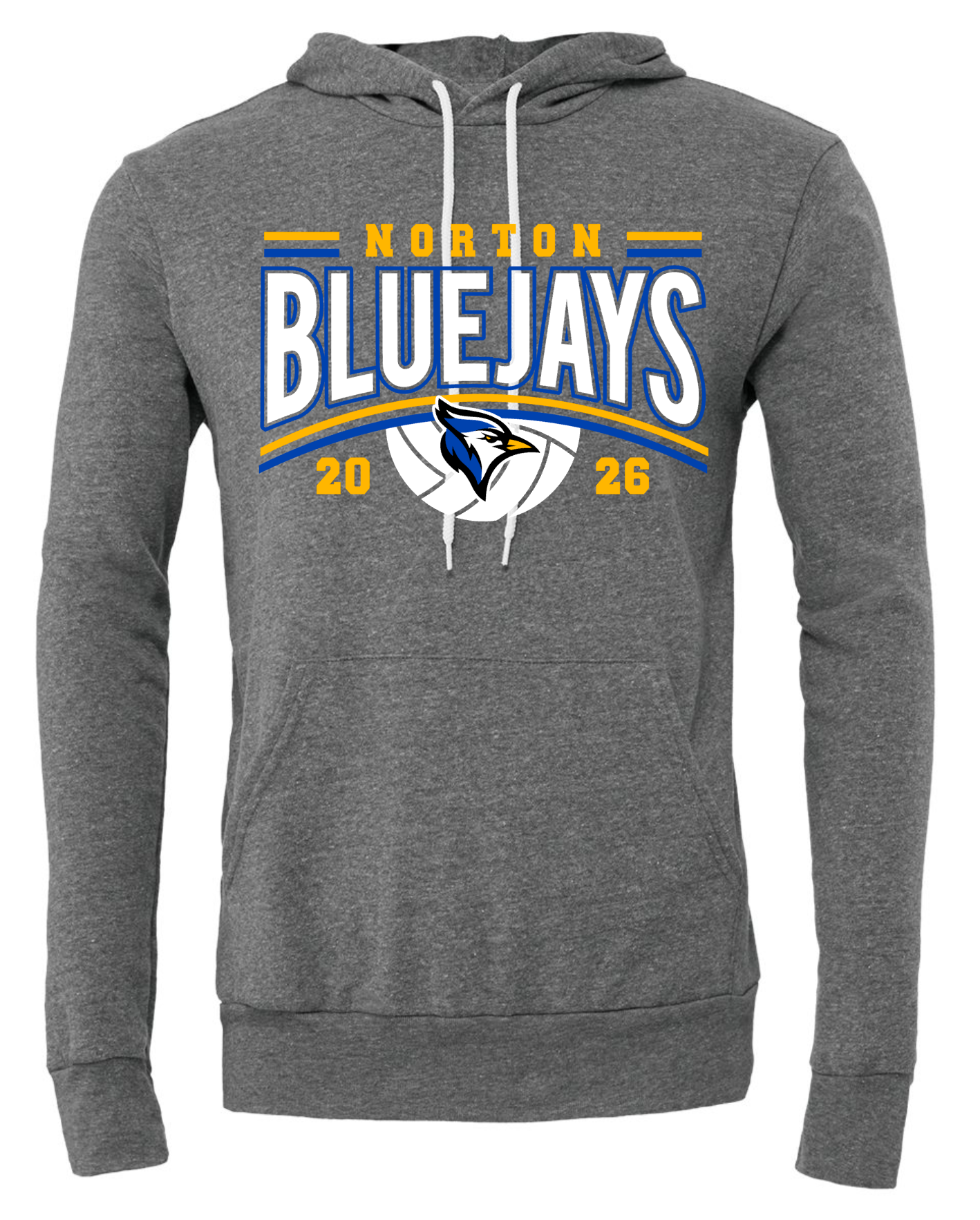 Bluejay Volleyball 2026 Gray (Bella+Canvas Brand)