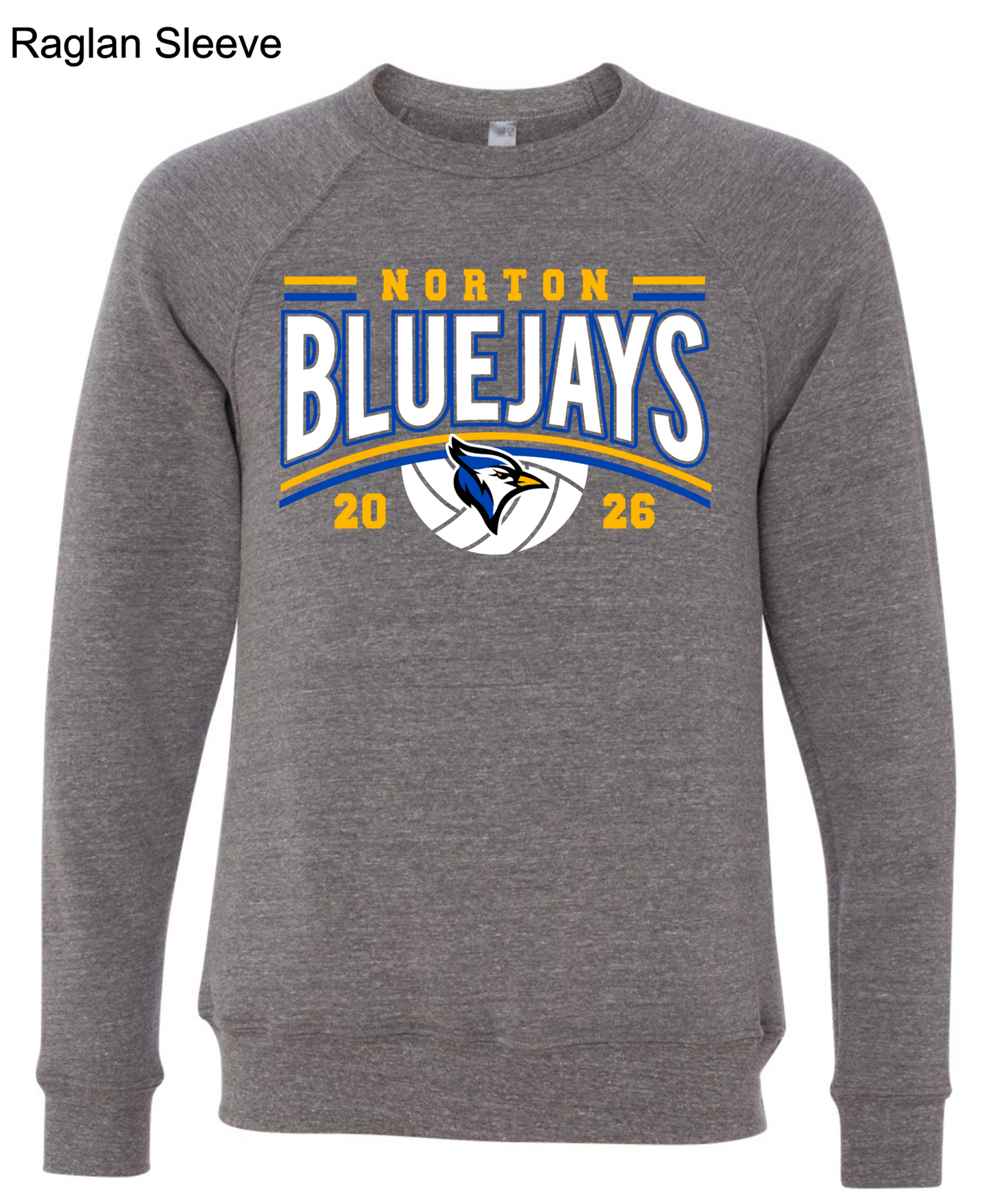 Bluejay Volleyball 2026 Gray (Bella+Canvas Brand)