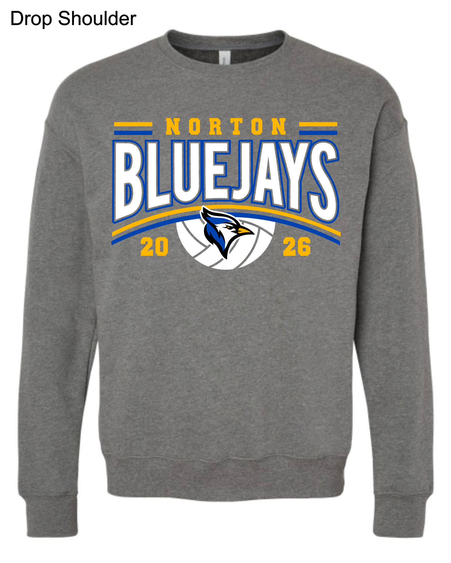 Bluejay Volleyball 2026 Gray (Bella+Canvas Brand)