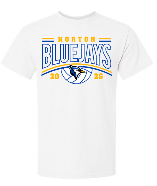 Bluejay Volleyball 2026 White (Bella+Canvas Brand)