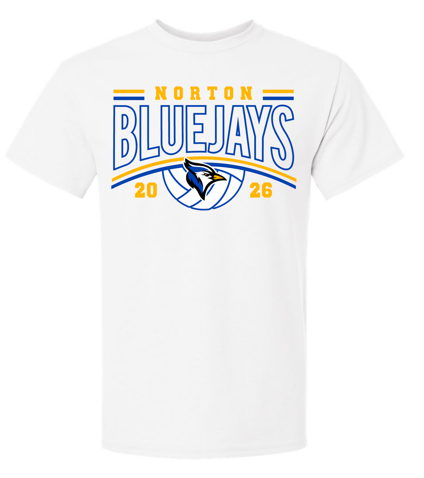 Bluejay Volleyball 2026 White (Gildan Brand)